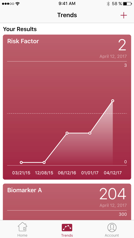 Screenshot of a mobile phone app user interface